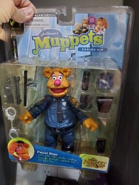 PALISADES MUPPETS Fozzie Patrol Bear FIGURE SEALED Seroes Six 6 L👀K